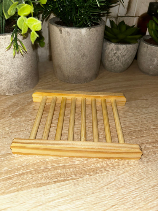 Bamboo soap holder