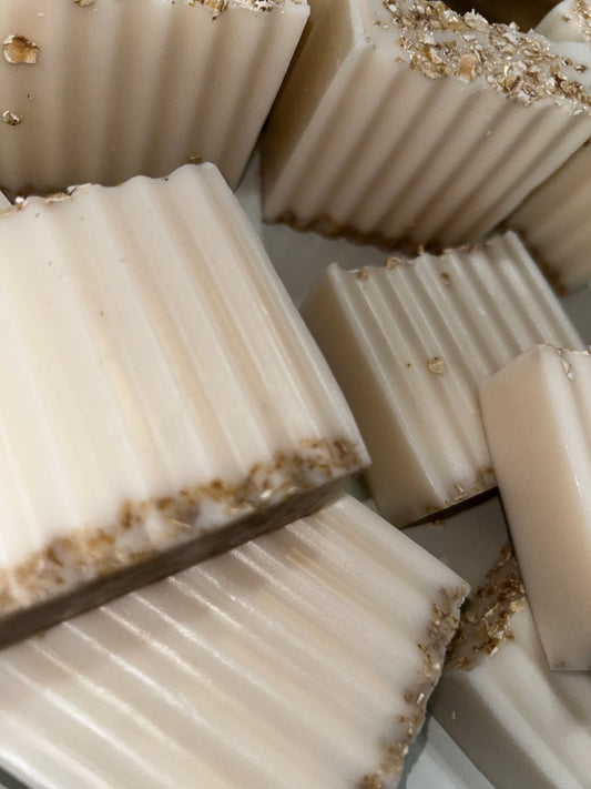 *Scentless* Honey milk oatmeal soaps